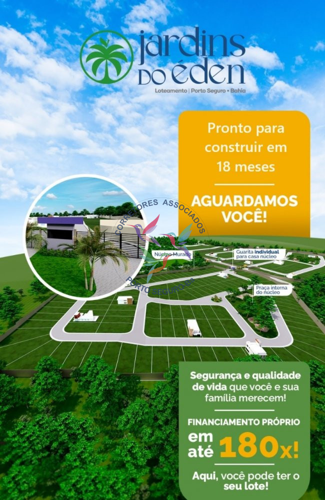 Terreno/Lote à venda  no Jardins do Eden - Porto Seguro, BA. Imóveis